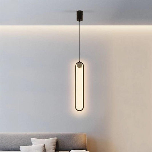 oval glass pendant light