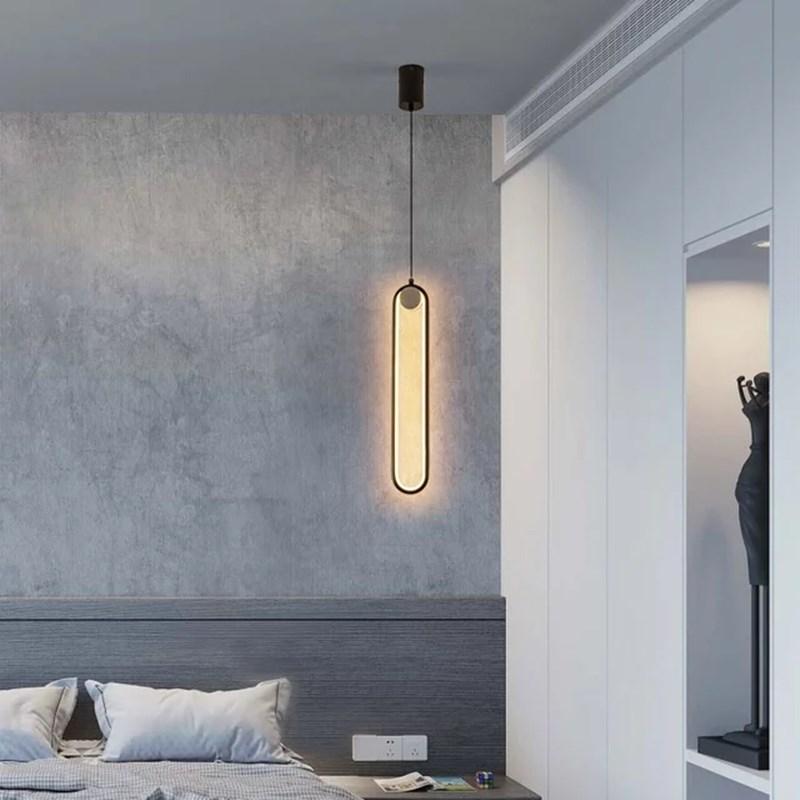 oval drum pendant light