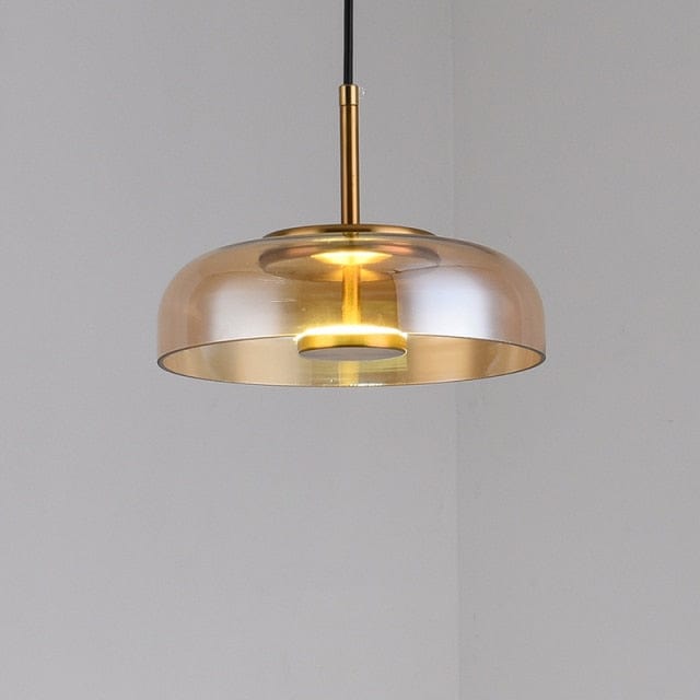 bronze shade Glass Pendant Light