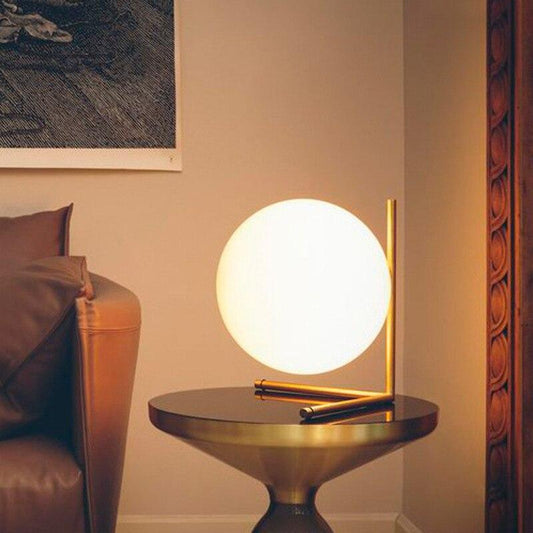 glass ball floor lamp