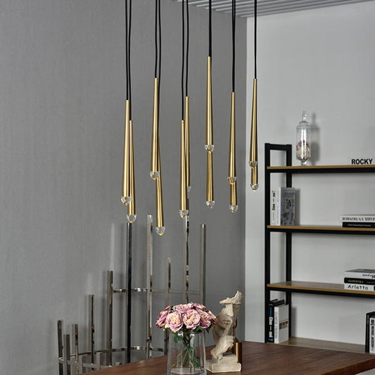 Alt image 2 for Brass Cone Pendant Light