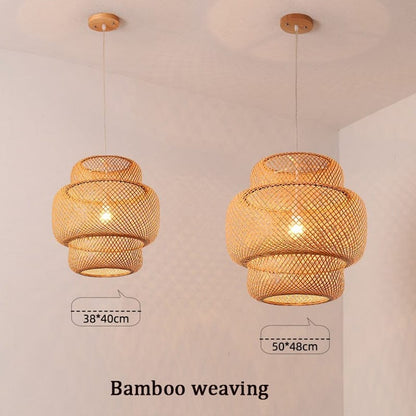 bamboo wood bead chandelier sizes