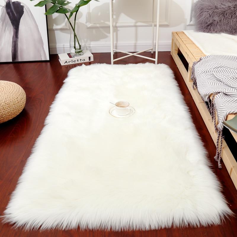 alt image 3 for White Plush thick Area Rug