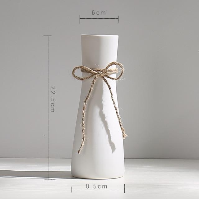 Hemp Rope Ceramic Vase 6