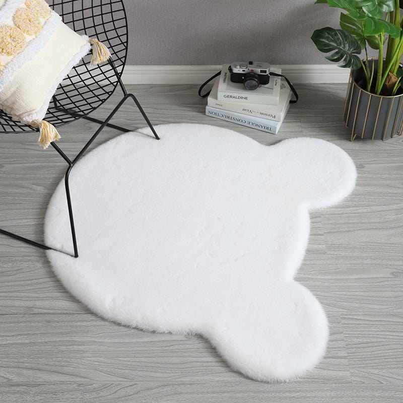 White Cute Rug