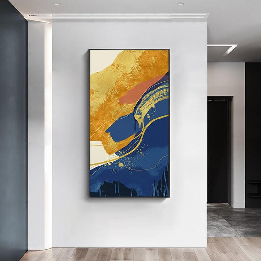 Watercolor Gold foil Canvas