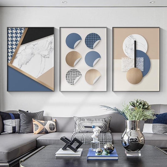 Geometric Canvas Art 