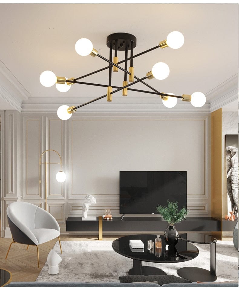 Black Sputnik Chandelier 3