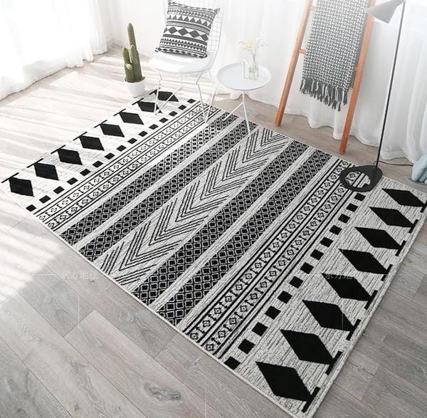 alt image 4 for Black White Moroccan Rug