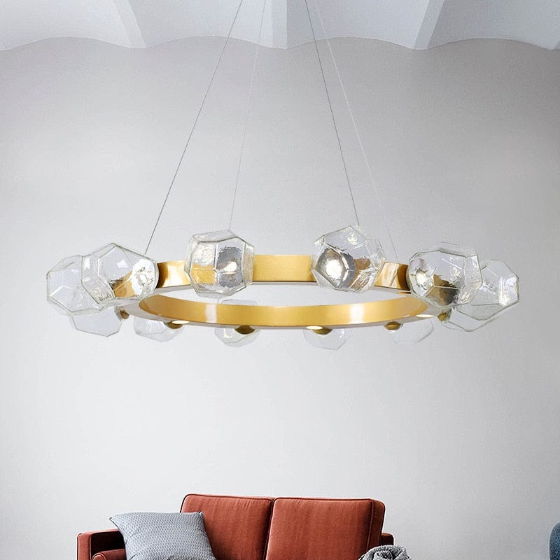 Geometric Glass Chandelier