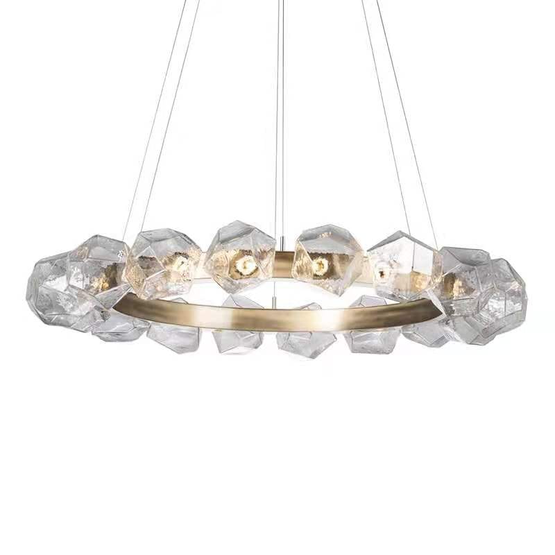 sea glass chandelier