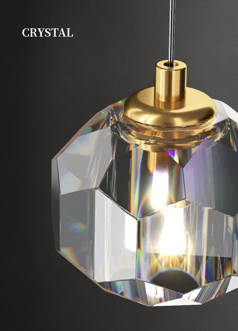 alt image 9 for Black Gold Crystal Round Lamp Shades
