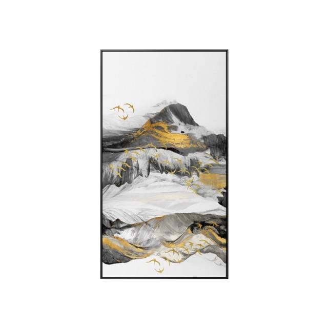 Foggy Forest Mountain Canvas